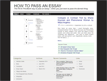 Tablet Screenshot of howtopassanessay.com